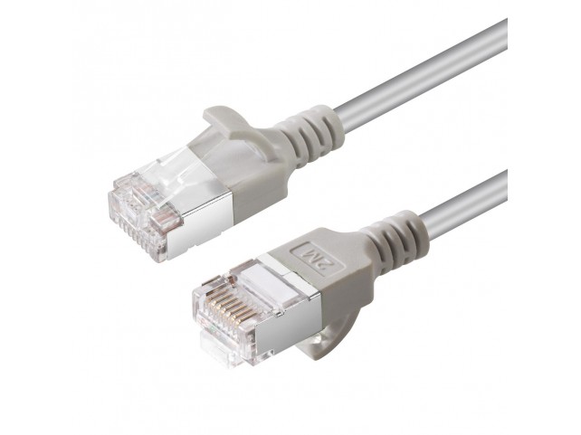 MicroConnect CAT6A U-FTP Slim, LSZH, 10m  Network Cable, Grey
