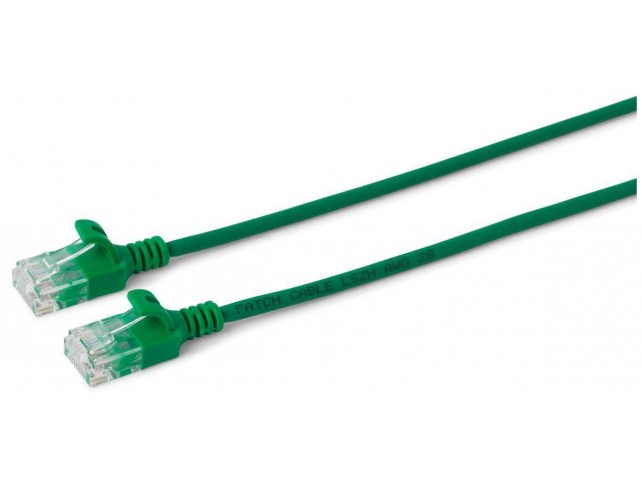 MicroConnect U/UTP CAT6 0.15M Green Slim,  Unshielded Network Cable,
