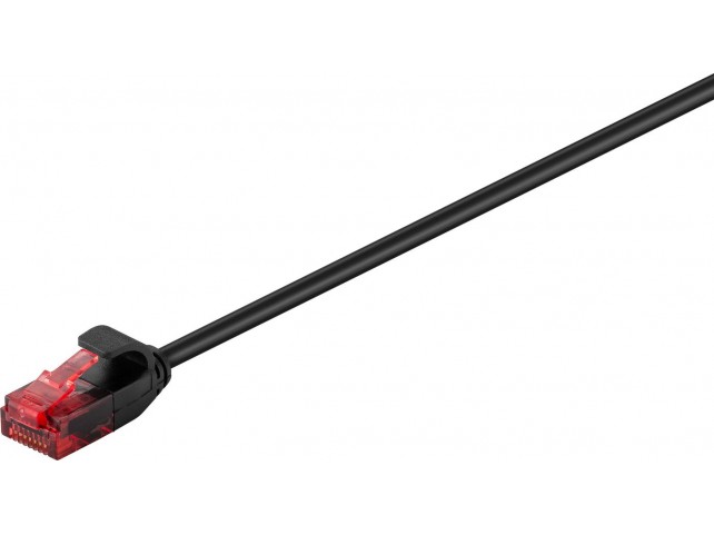 MicroConnect U/UTP CAT6 0.15M Black Slim  Unshielded Network Cable,