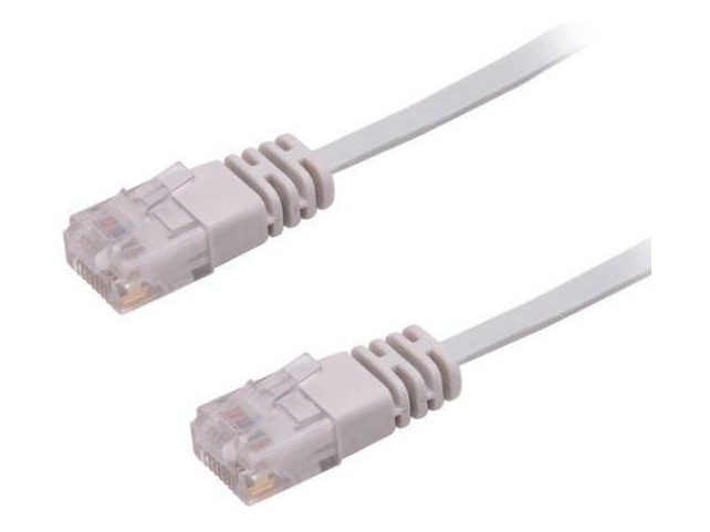 MicroConnect U/UTP CAT6 0.50M Grey Flat  Unshielded Network Cable,