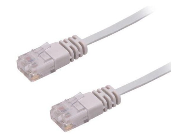 MicroConnect U/UTP CAT6 1M Grey Flat  Unshielded Network Cable,