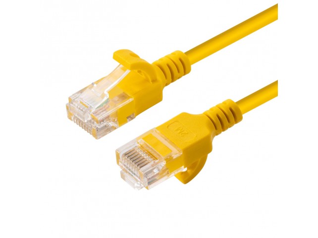 MicroConnect U/UTP CAT6A Slim 2M Yellow  Unshielded Network Cable,