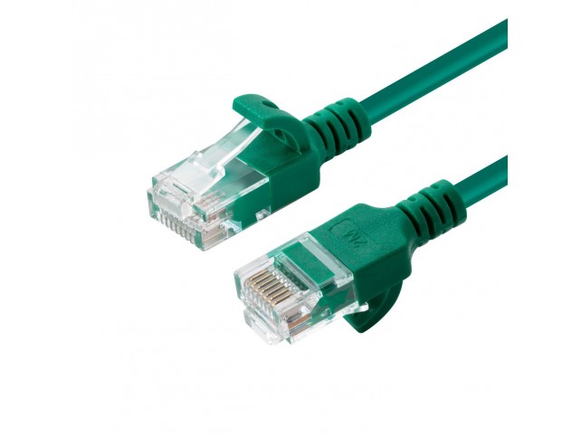 MicroConnect U/UTP CAT6A Slim 3M Green  Unshielded Network Cable,