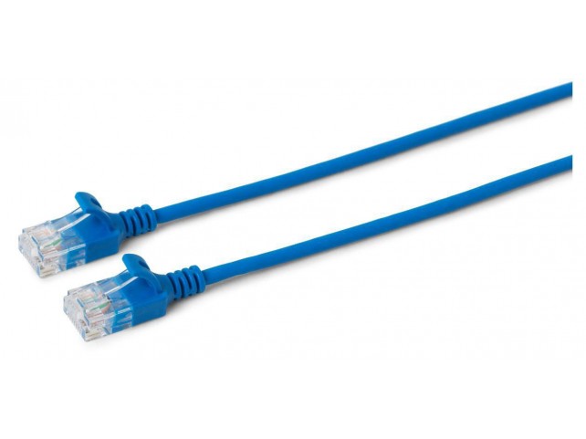 MicroConnect U/UTP CAT6A Slim 15M Blue  