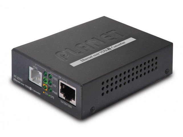 1-Port 10/100/1000T Ethernet  to VDSL2 Converter -30a profil