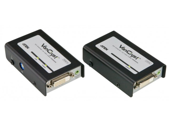 Aten DVI + Audio RJ45 Extender  up to 60 meter 1080P