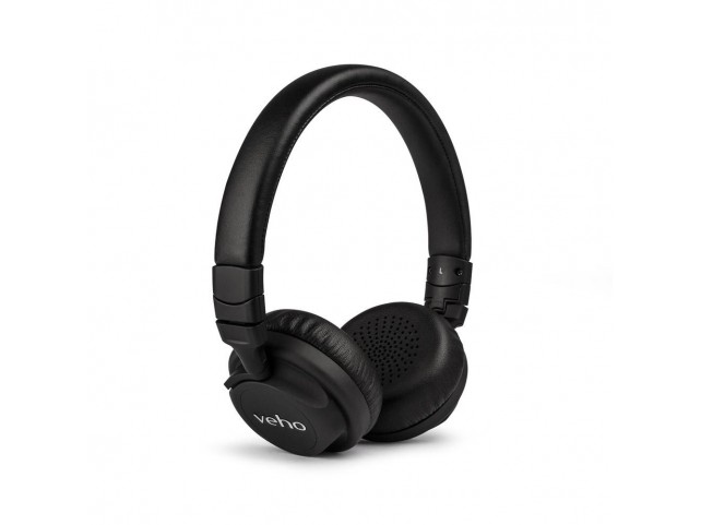 Veho Wired Headphones  Black Folding Design