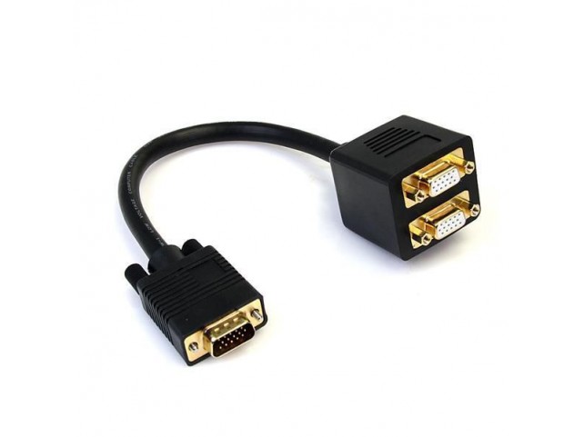 StarTech.com VGA VIDEO SPLITTER CABLE  1 ft VGA to 2x VGA Video