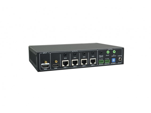 Vivolink HDBT splitter 1x4 with loop  .