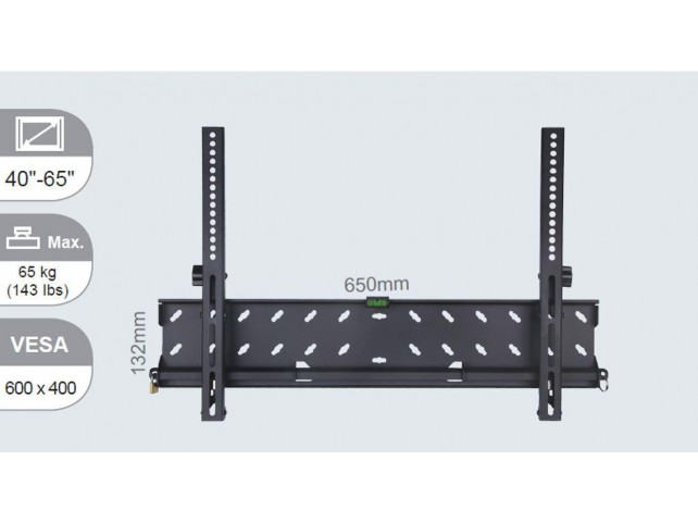 Vivolink Wall mount large tilt up to  VESA 600x400 .