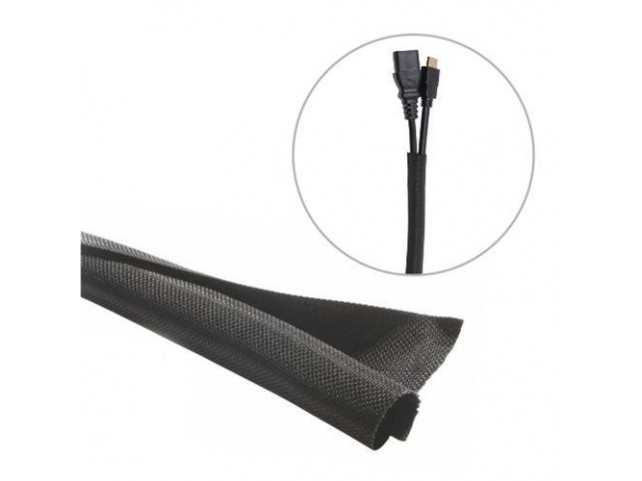 Vivolink Flexible cable sock 10mm  black 25 meter roll .