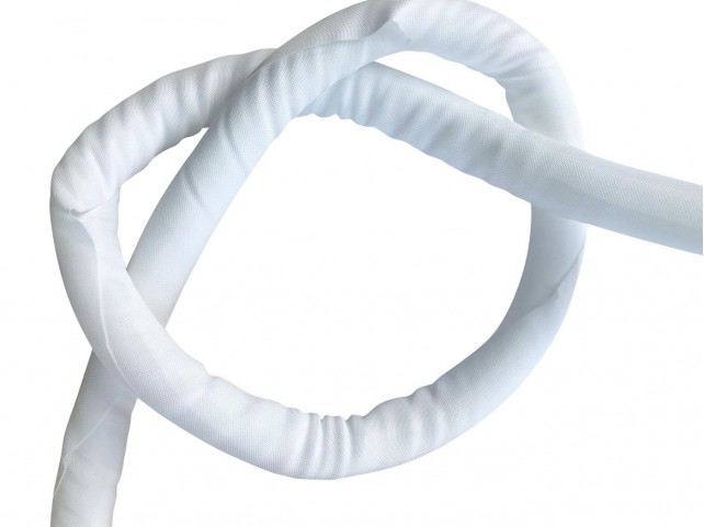 Vivolink Flexible cablesock 38mm white  25m Roll Cut table tight
