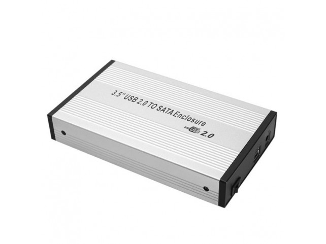 Box Esterno IDE 3,5 compatibile USB 2.0 Alluminio