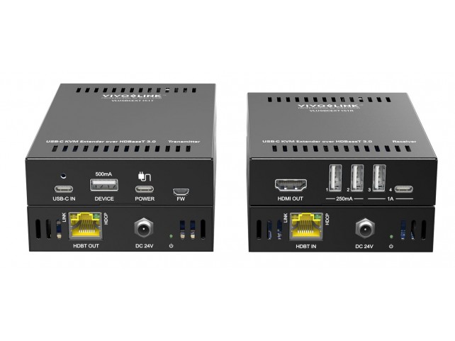 Vivolink USB-C 4K KVM Extender over  HDBT3.0 .
