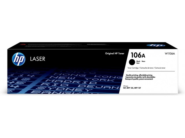 HP 106A Black Laser Toner Cartrid  Cartridge