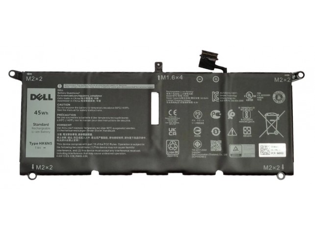 Dell Battery, 45WHR, 4 Cell,  Lithium Ion, Polymer, SMP
