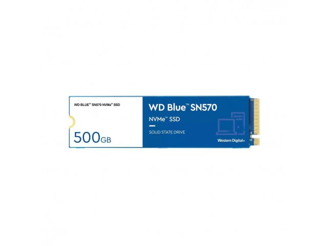 Western Digital Blue SSD SN570 NVMe 500GB M.2  2280 PCIe Gen3 8Gb/s internal