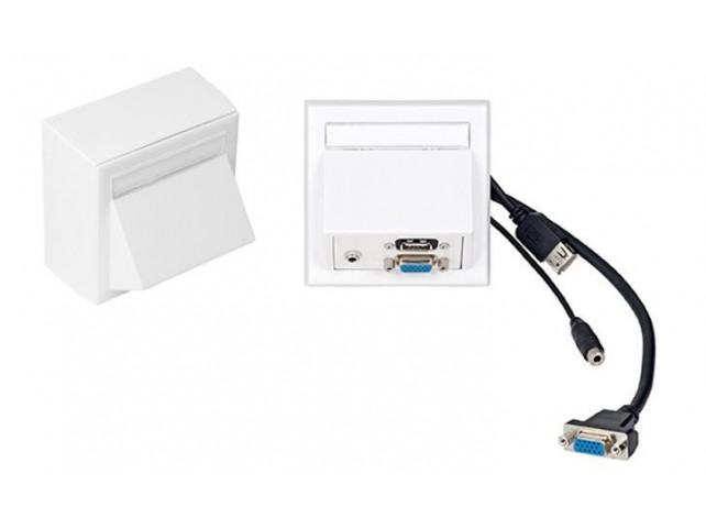 Vivolink Wall box VGA, USB, Stereo 3,5  inc Thorsmann wall box .