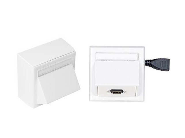 Vivolink Wall Connection Box HDMI +  AMP, with Thorsman wall box .