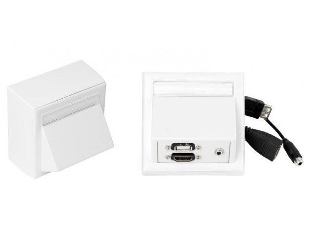 Vivolink Wall HDMI, USB + AUD 3,5mm  .
