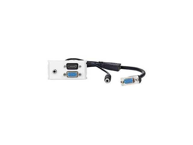 Vivolink Outlet Panel HDMI + VGA + AUD  .