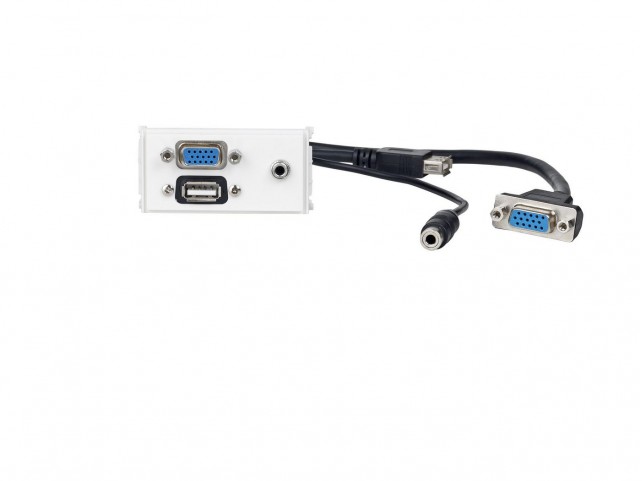 Vivolink Outlet Panel VGA/ 3,5mm/USB2.0  .