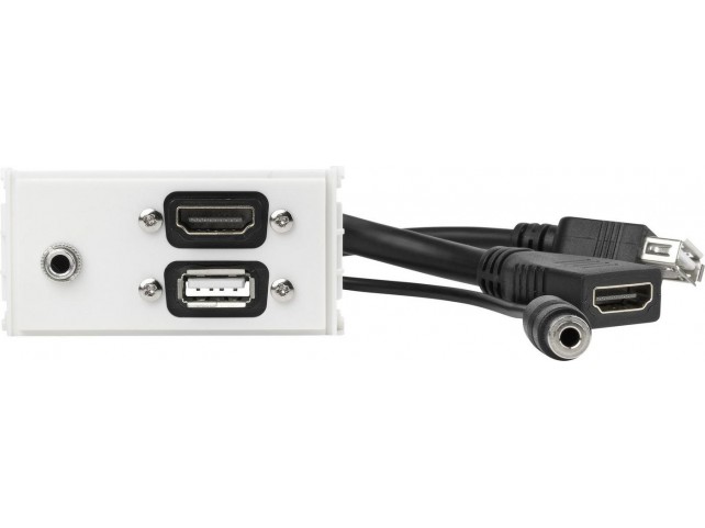 Vivolink Outlet Panel HDMI, USB, AUD  .