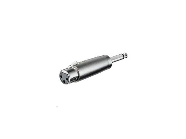 MicroConnect XLR Adaptor  3 pin XLR - 6,35mm mono F-M