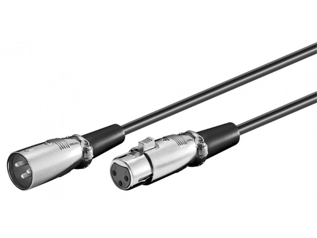 MicroConnect XLR connection cable 0.5 meter  XLR 3-pin -  XLR 3-pin M-F