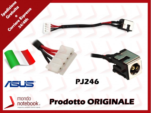 Connettore di Alimentazione DC Power Jack ASUS PJ246 K50 K60 P50 X5DC X50IJ K50IN K50AE K50ID K50IP 