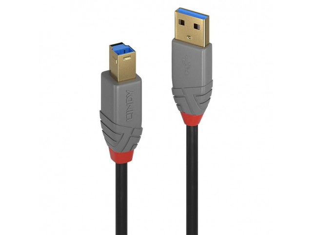 Lindy 3M Usb 3.2 Type A To B Cable,  Anthra Line