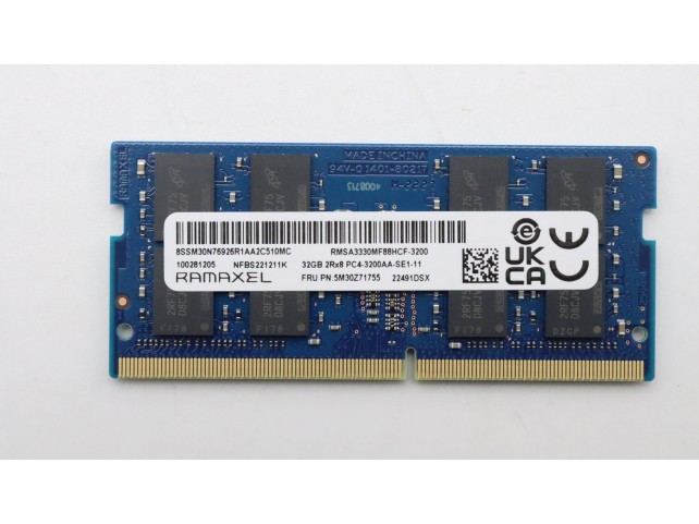 Lenovo MEMORY  SODIMM,32GB,DDR4,3200,Ramaxel