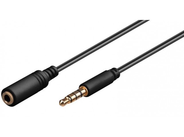 MicroConnect Headphone & Audio Cable, 1.5m  3.5mm Minijack extension Cable