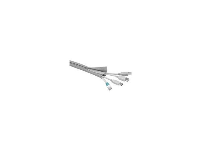 MicroConnect Cablesock W/hook and loop 1,8m  Tube dimameter: 2-4cm Silver