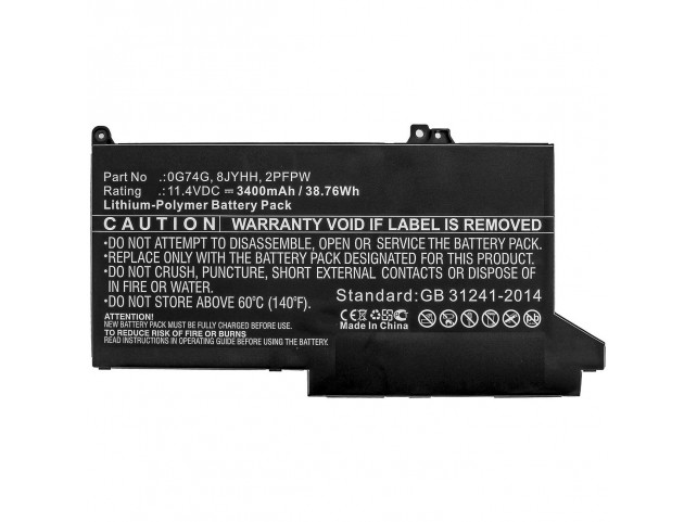 CoreParts Laptop Battery for Dell  38.76Wh Li-Polymer 11.4V