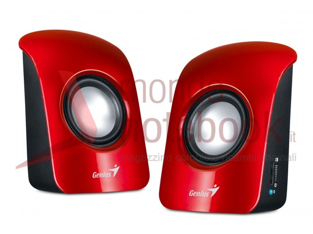 CASSE SPEAKER GENIUS SP-U115 Colorful USB Powered Stereo  (ROSSE)