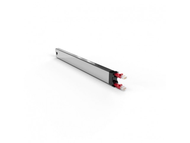 PATCHBOX 365 Cat.6a Cassette (STP,  Red, 0.8m / 8RU)