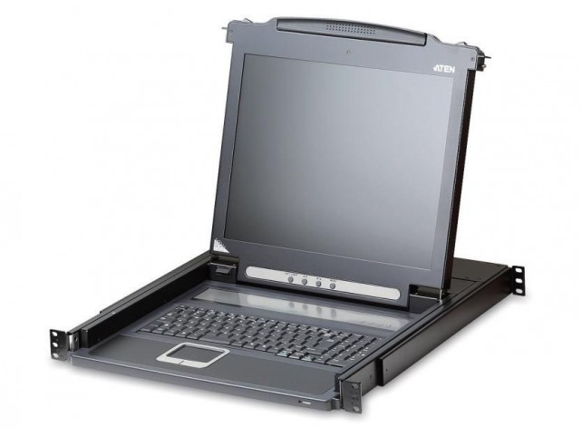 Aten Slideaway console 17" LCD  SCANDINAVIAN KEYBOARD
