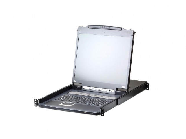 Aten 8 Port 17" LCD KVM Over IP  Switch (USB - PS/2 VGA)