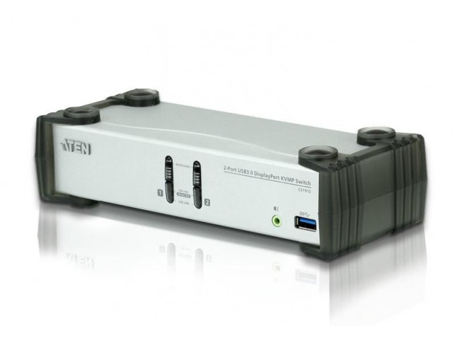 Aten 2-port KVMP Switch  USB3.0,  DisplayPort