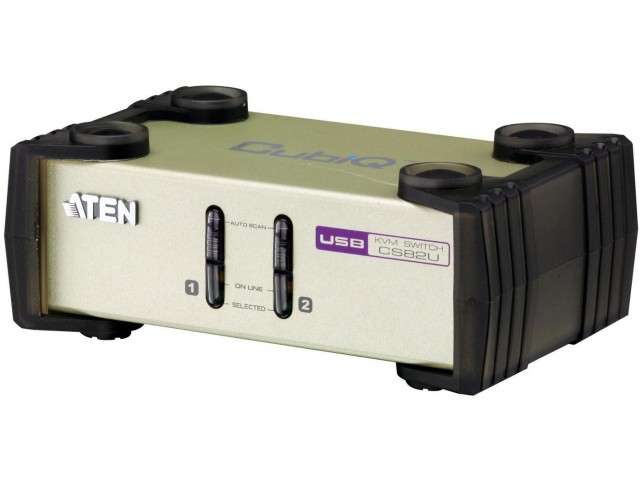 Aten 2 Port PS2/USB KVM, Console  & PC PS2/USB support, Video
