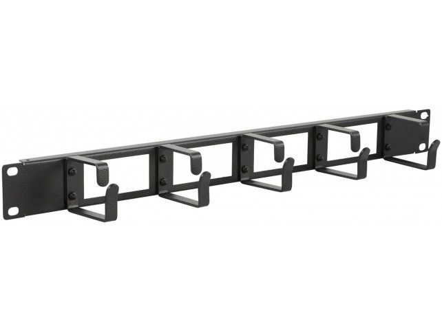 Lanview 1U 19" CABLE ORGANIZER PANEL  WITH CABLE ENTRY HOLE