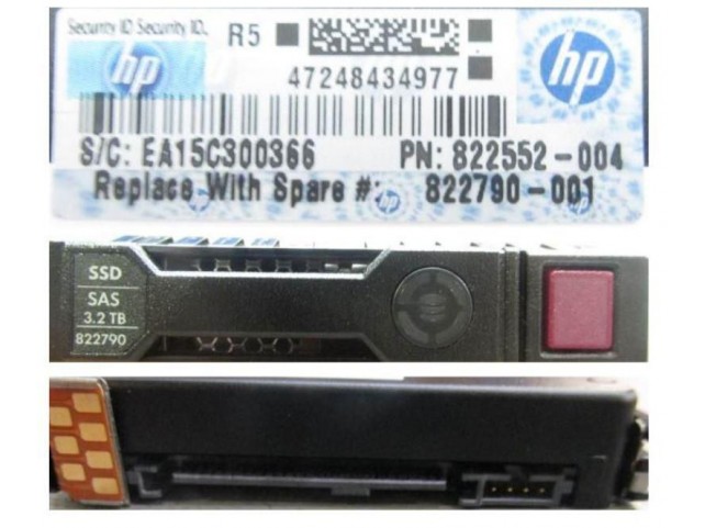 Hewlett Packard Enterprise DRV SSD 3.2TB 12G 2.5 SAS MU  PLP SC
