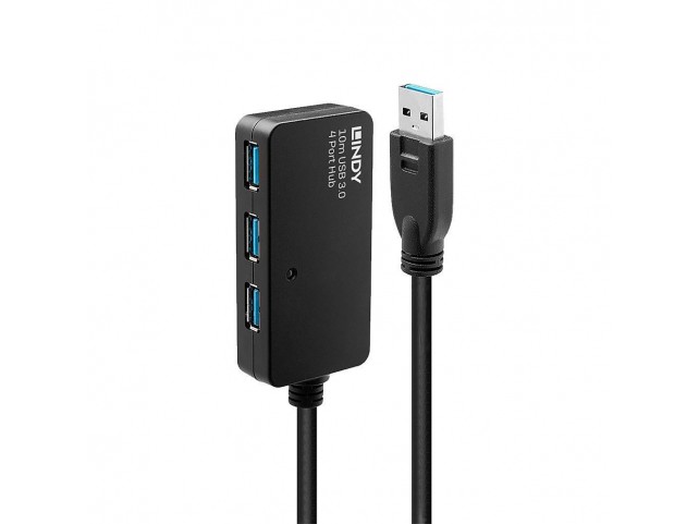 Lindy 4xUSB 3.0, 5Gbps, 10m  10m USB 3.0 Active Extension