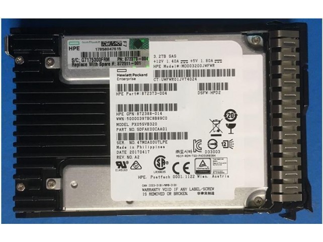 Hewlett Packard Enterprise SSD 3.2TB 12G SFF SAS MU SC  