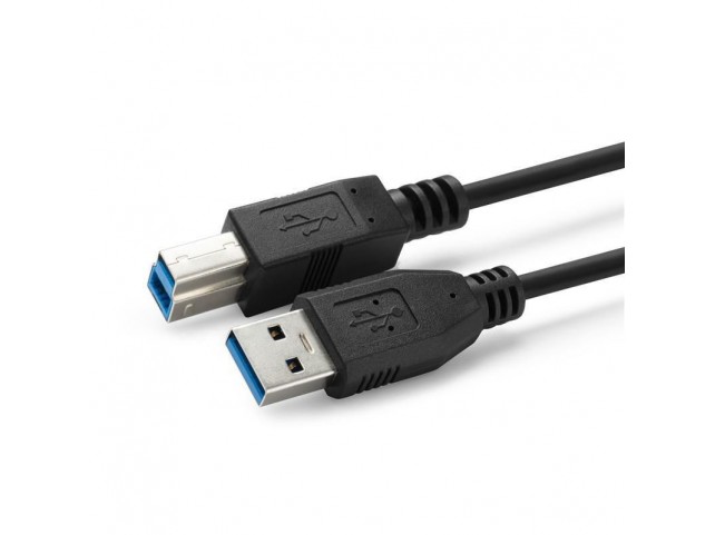 MicroConnect USB3.0 A-B 5m M-M, Black  USB A/USB B, 5 m, 5 m, USB A,