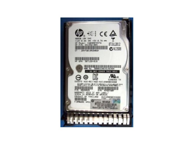 Hewlett Packard Enterprise HDD 900GB SAS 2.5 INCH 10KRPM  719429-001, 2.5", 900 GB,