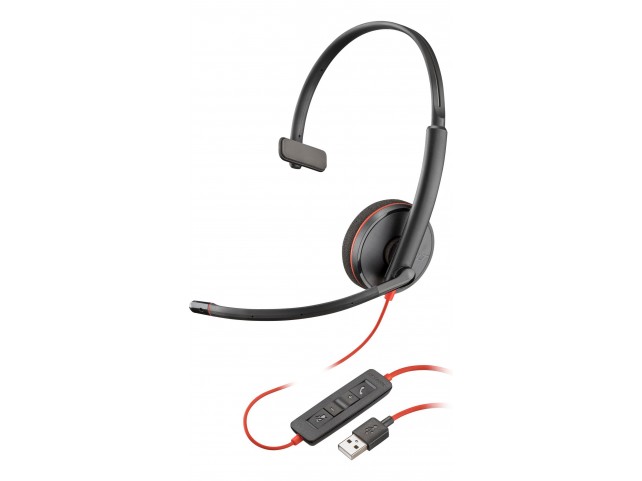 Poly Blackwire C3210 USB-A Black  Headset (Bulk)