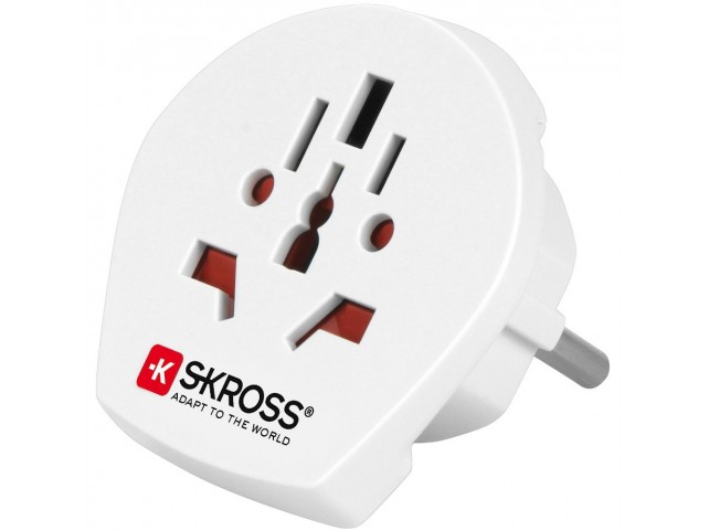 MicroConnect SKROSS Universal adapter  World travel adapter to Eu.