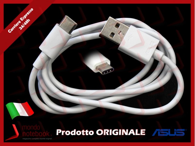 Cavo Dati Originale ASUS USB a Type-C (Bianco) 0,85mt